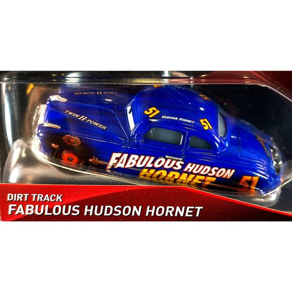 Mattel 2016 Disney Pixar Cars 3 Dirt Track FABULOUS HUDSON HORNET, New! - Picture 2 of 4